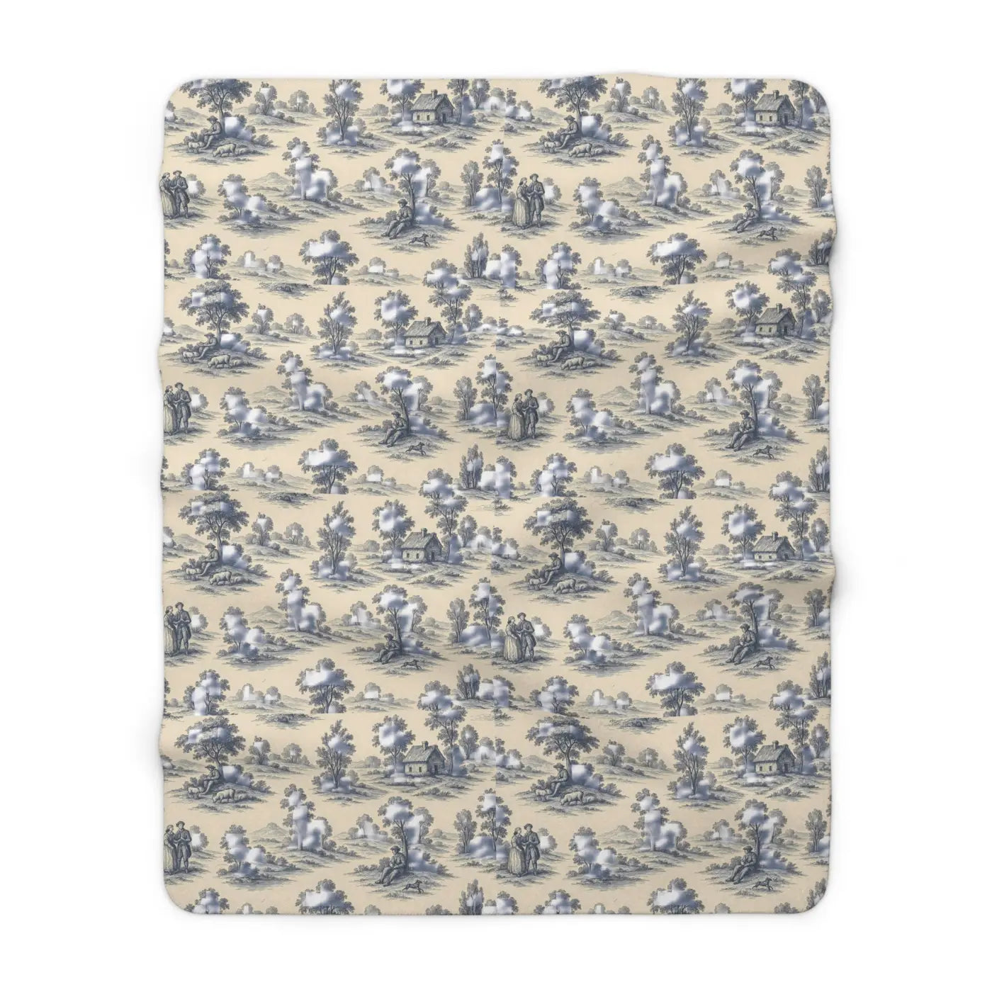 Sherpa Fleece Blanket - Cozy Comfort Landscape Design - DipaliZ