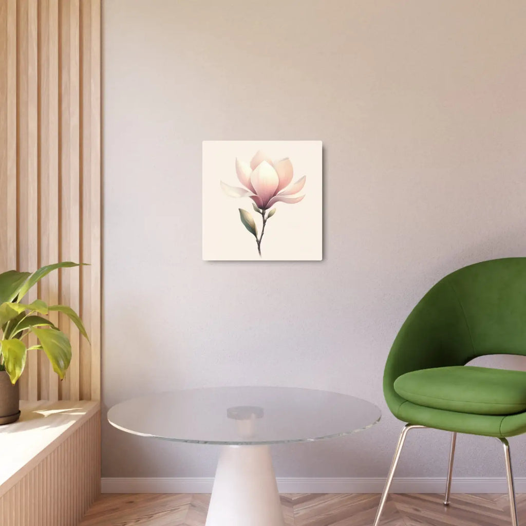 Elegant Magnolia Metal Art Sign - Floral Home Decor - DipaliZ