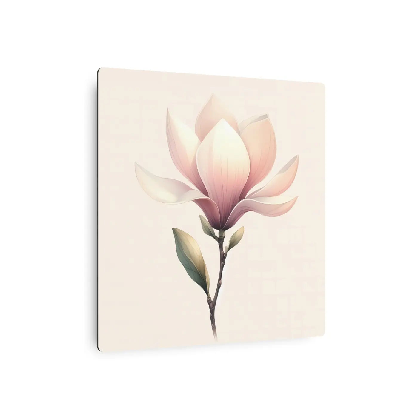 Elegant Magnolia Metal Art Sign - Floral Home Decor - DipaliZ