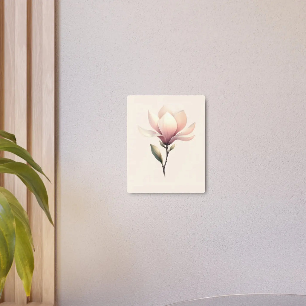 Elegant Magnolia Metal Art Sign - Floral Home Decor - DipaliZ