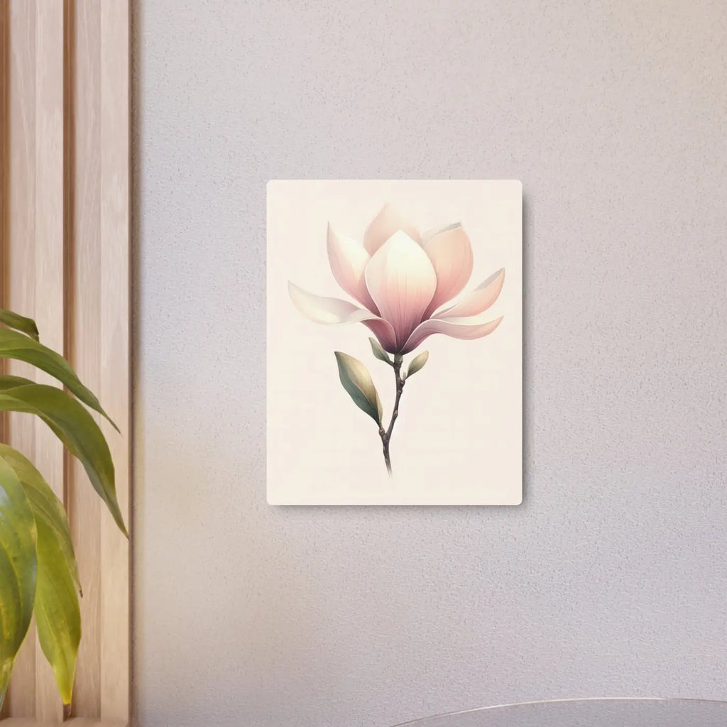 Elegant Magnolia Metal Art Sign - Floral Home Decor - DipaliZ