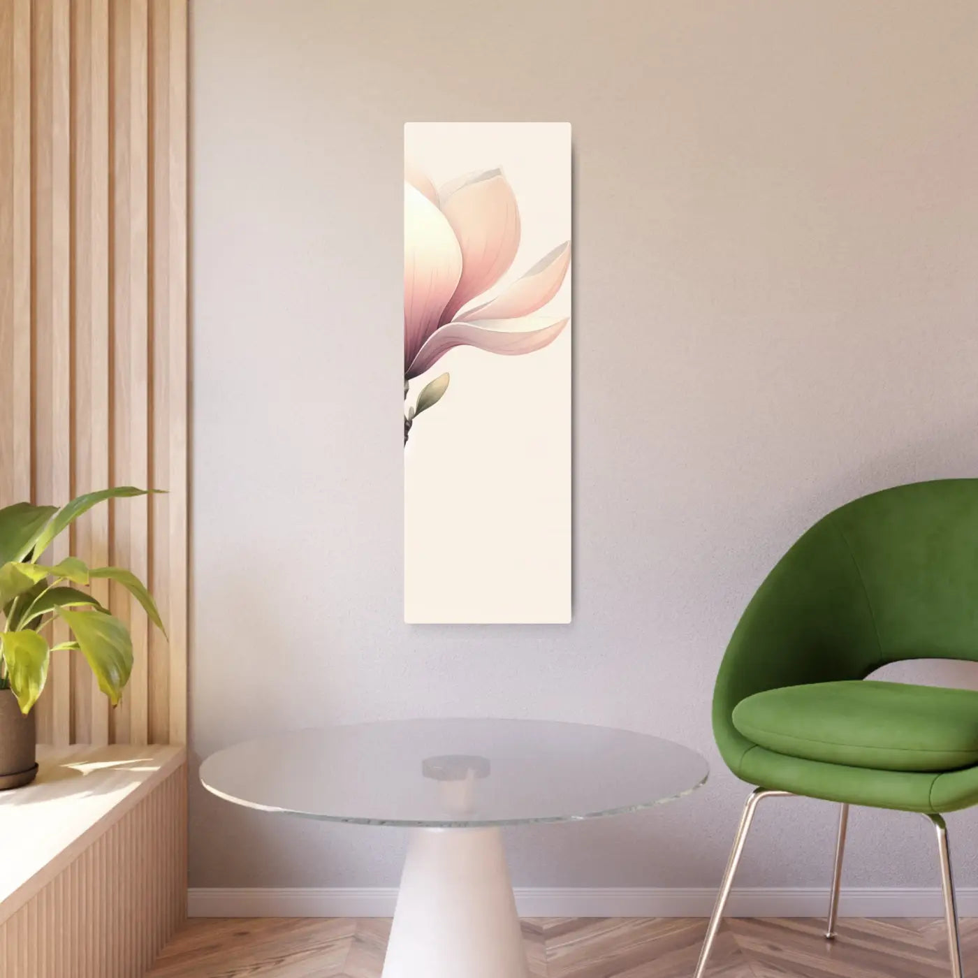 Elegant Magnolia Metal Art Sign - Floral Home Decor - DipaliZ