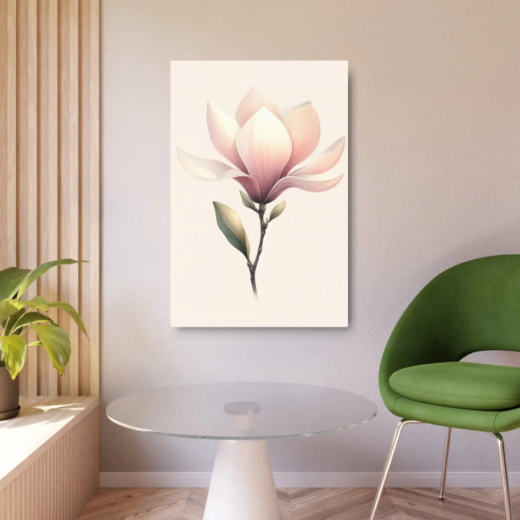 Elegant Magnolia Metal Art Sign - Floral Home Decor - DipaliZ