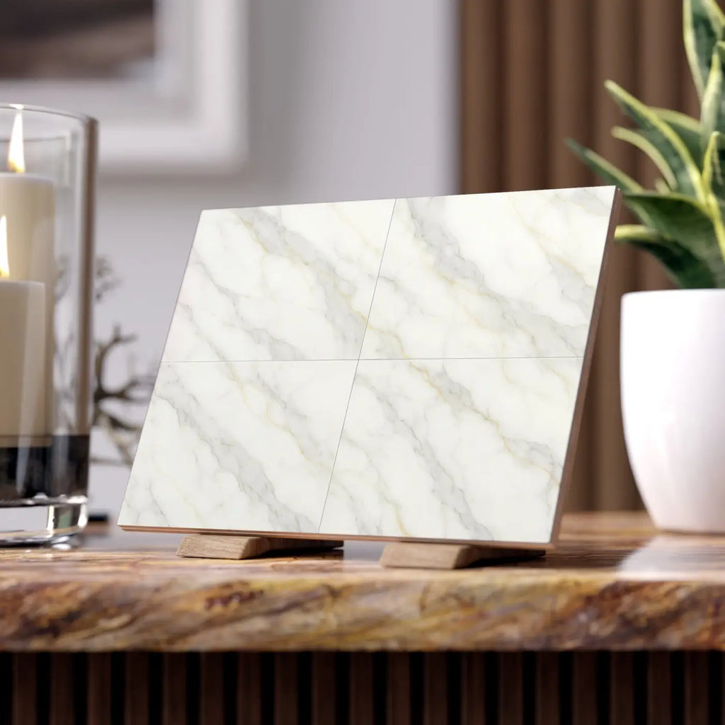 Premium Ceramic Photo Tile - Elegant Marble Design - DipaliZ