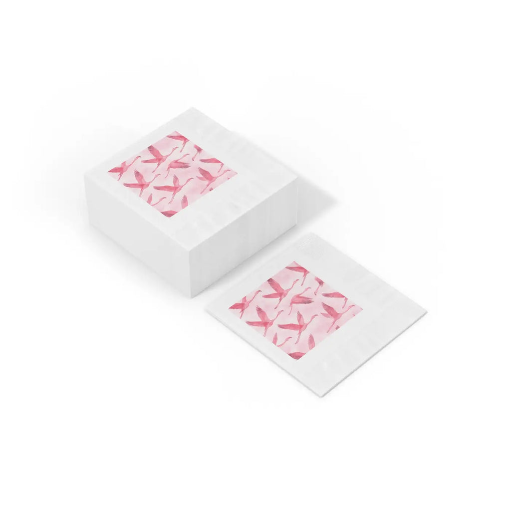 Pink Flamingo Napkins - Elegant Bridal Shower Decor - DipaliZ