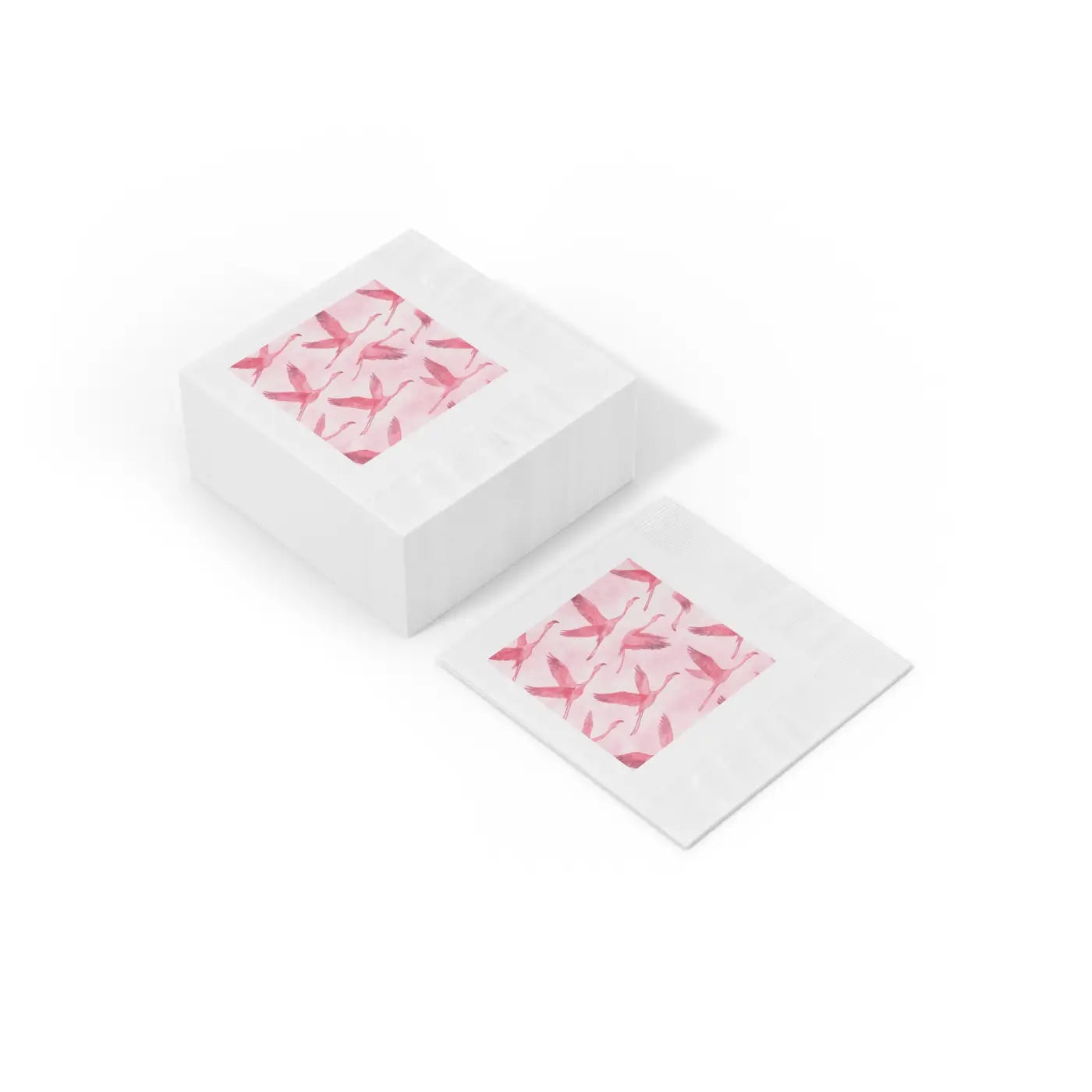 Pink Flamingo Napkins - Elegant Bridal Shower Decor - DipaliZ