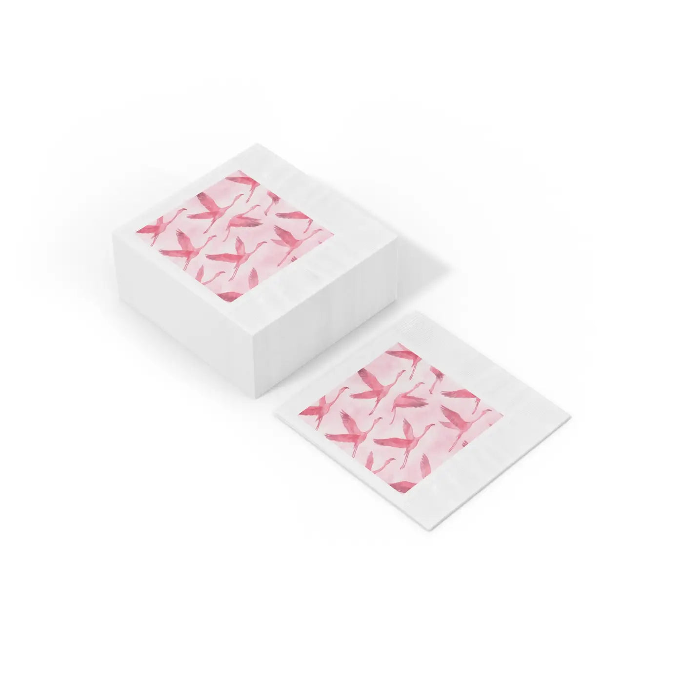 Pink Flamingo Napkins - Elegant Bridal Shower Decor - DipaliZ