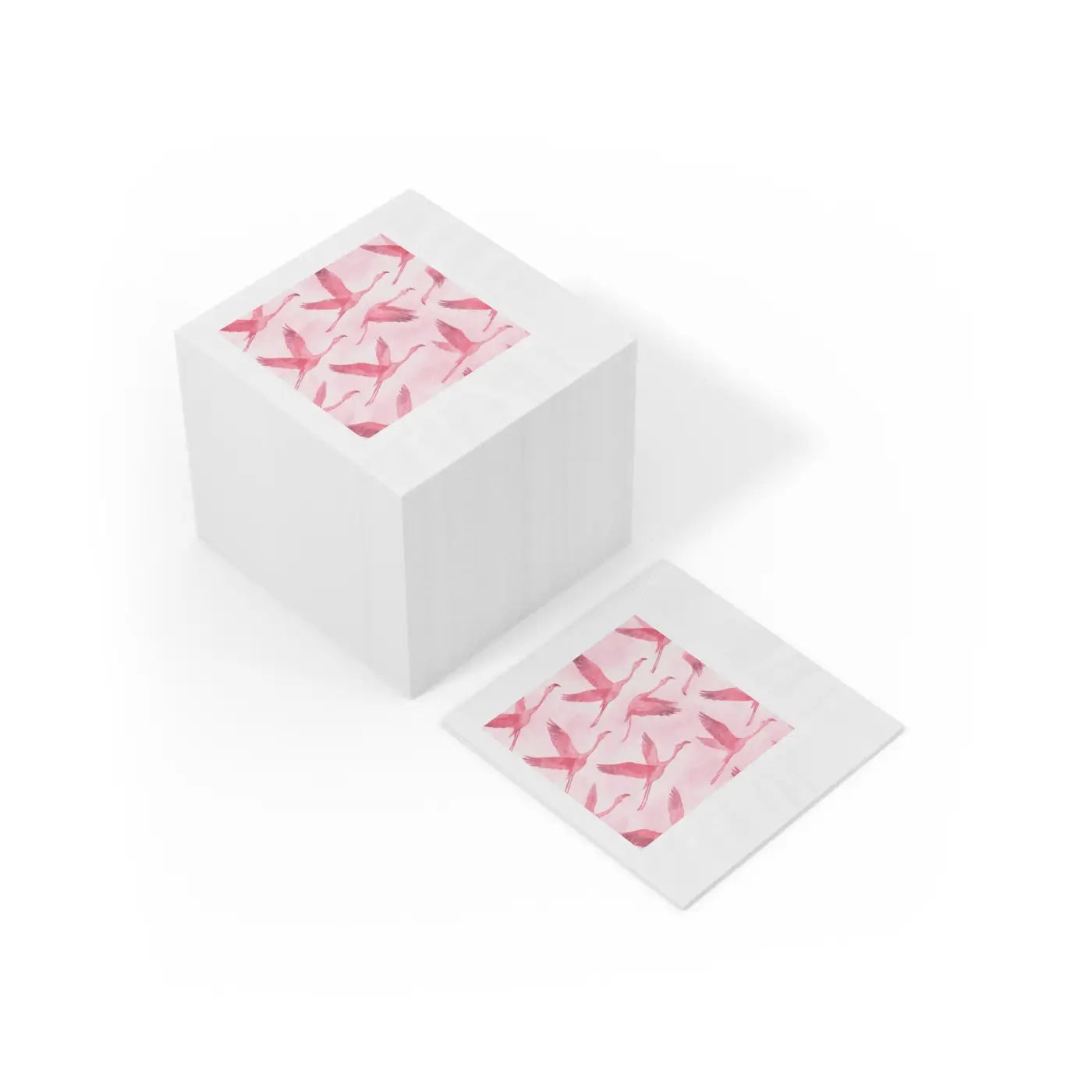 Pink Flamingo Napkins - Elegant Bridal Shower Decor - DipaliZ