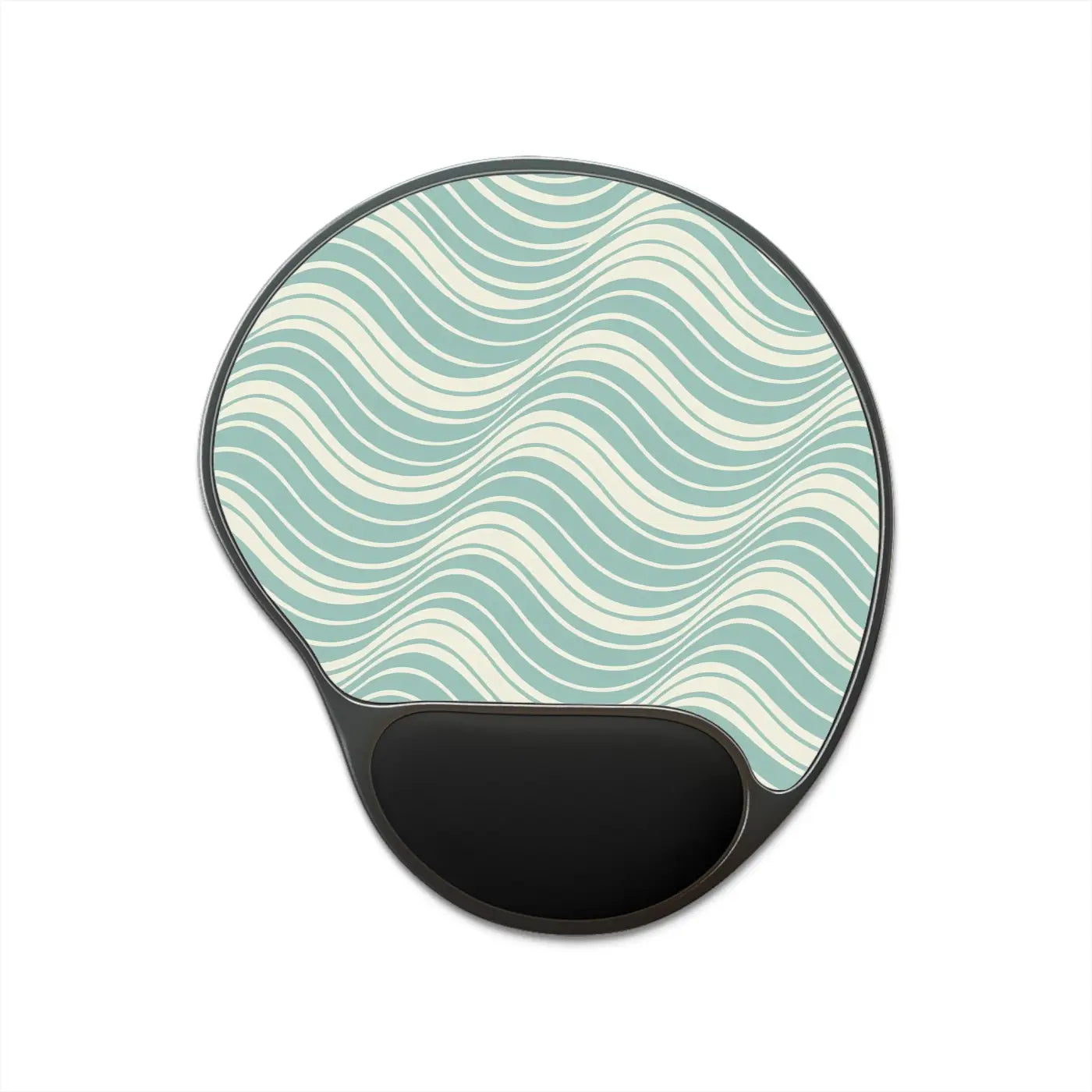 Wave Pattern Mouse Pad with Wrist Rest - Ergonomic - DipaliZ
