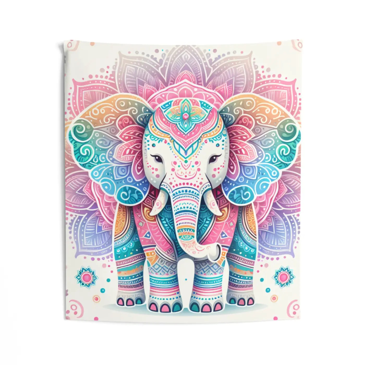 Majestic Mandala Polyester Indoor Wall Art - Vibrant Decor - DipaliZ