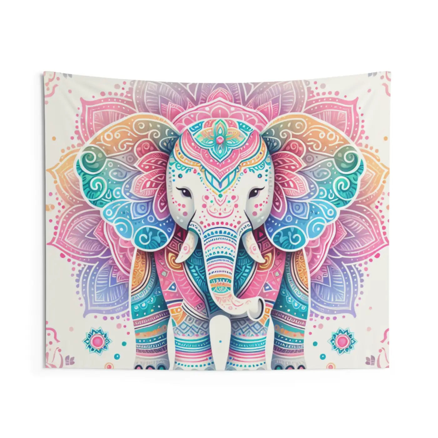 Majestic Mandala Polyester Indoor Wall Art - Vibrant Decor - DipaliZ