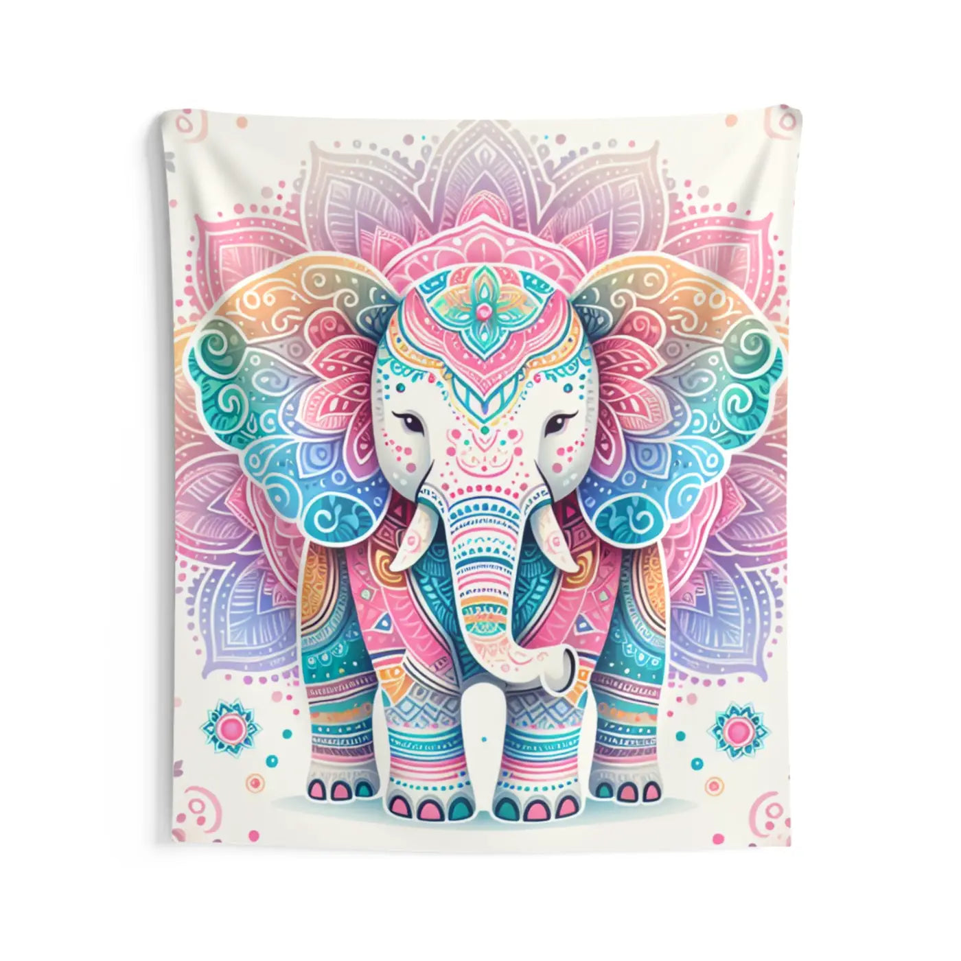 Majestic Mandala Polyester Indoor Wall Art - Vibrant Decor - DipaliZ