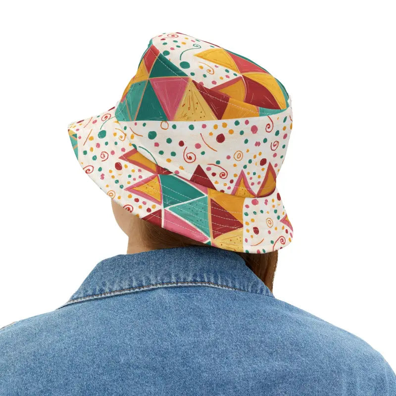 Couture Bucket Hats - Vibrant Abstract Pattern - DipaliZ