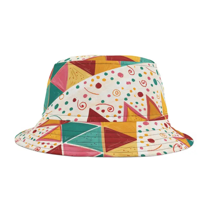 Couture Bucket Hats - Vibrant Abstract Pattern - DipaliZ
