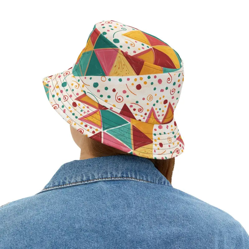 Couture Bucket Hats - Vibrant Abstract Pattern - DipaliZ