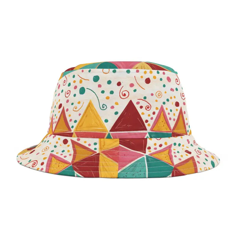 Couture Bucket Hats - Vibrant Abstract Pattern - DipaliZ