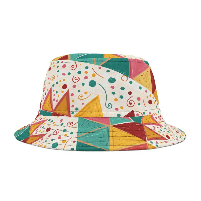 Couture Bucket Hats - Vibrant Abstract Pattern - DipaliZ