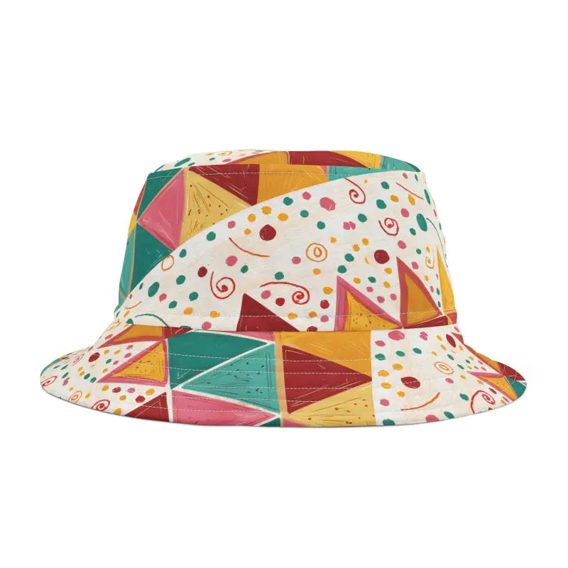 Couture Bucket Hats - Vibrant Abstract Pattern - DipaliZ