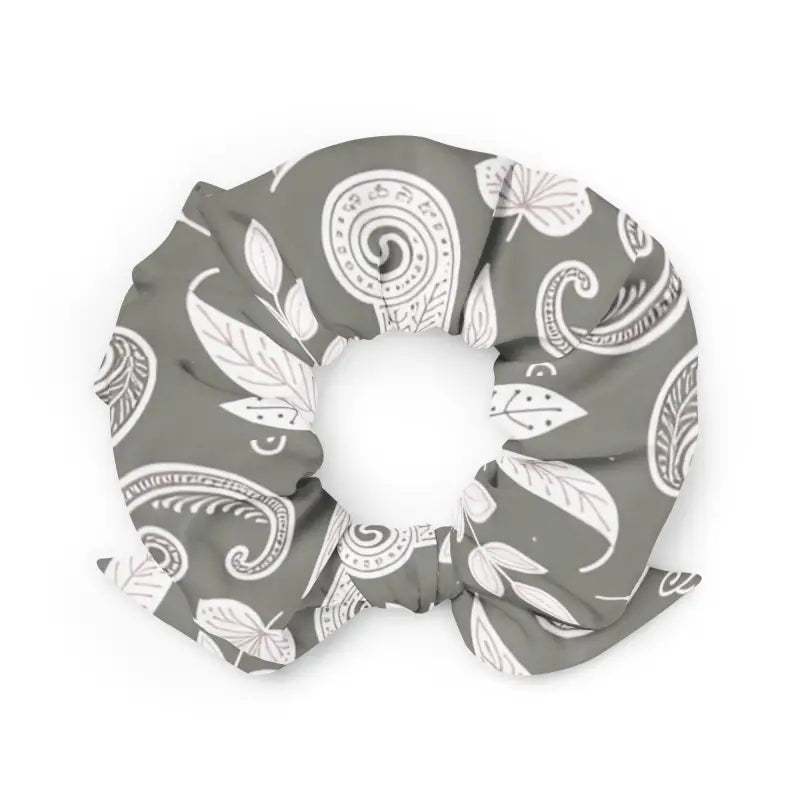 Eco-Friendly Grey Scrunchie - Sustainable Hair Accessory - DipaliZ