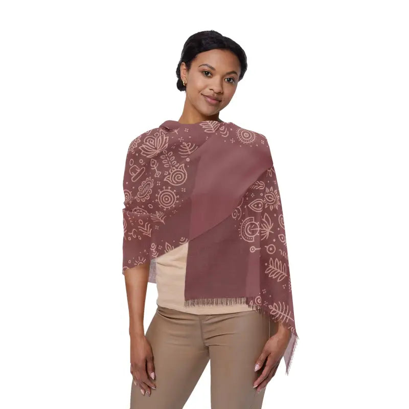Nature-Inspired Sheer Scarf - Wild Charm Design - DipaliZ