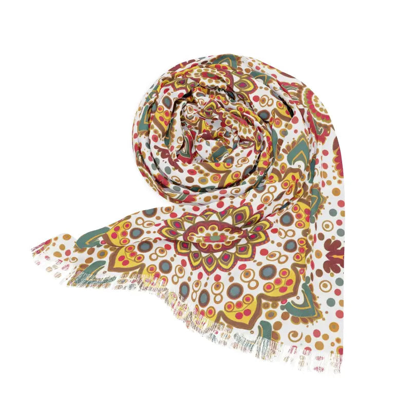 Vibrant Geometric Scarves - Stunning One-Sided Design - DipaliZ