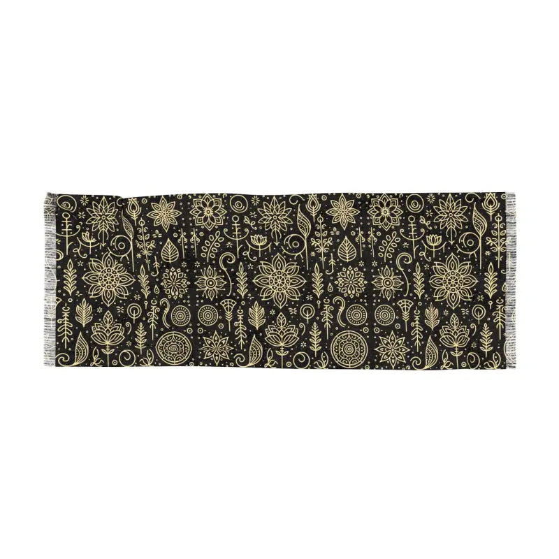 Nature Print Scarf - Stylish Polyester Accessory - DipaliZ