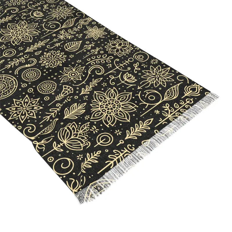 Nature Print Scarf - Stylish Polyester Accessory - DipaliZ