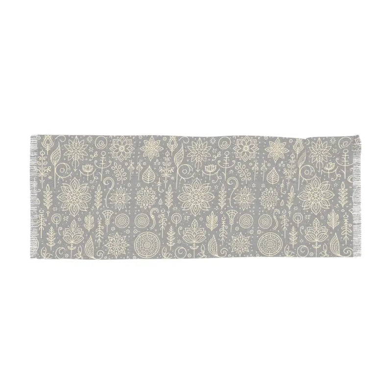 Nature Print Scarf - Stylish Polyester Accessory - DipaliZ