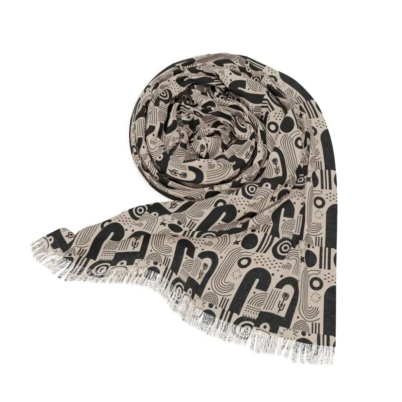 Line Pattern Scarf - Abstract Dynamic Brand Style - DipaliZ