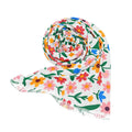 Chic Floral Pattern Scarf - Polyester Elegance - DipaliZ