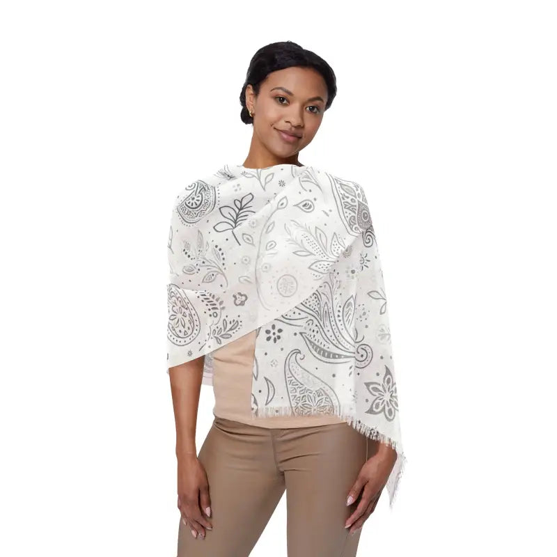 Paisley Pattern Scarf - Polyester Eco-Friendly Gift - DipaliZ