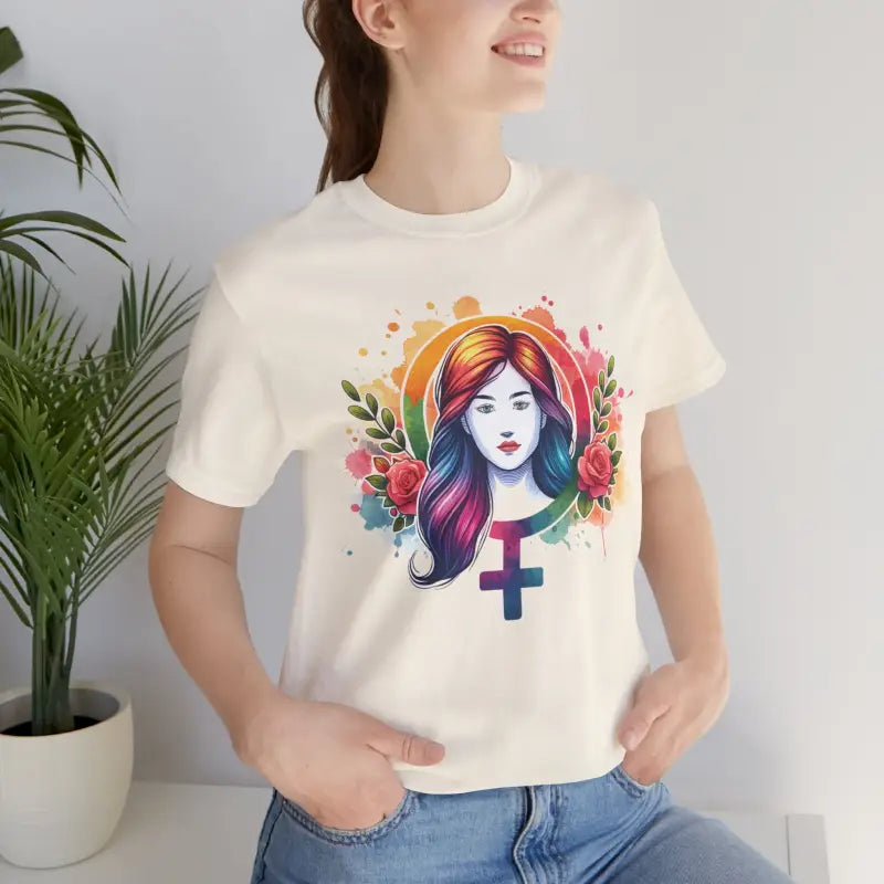 Short Sleeve Tee - Female Symbol Unisex Style - DipaliZ