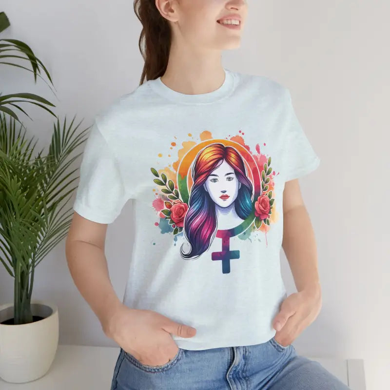 Short Sleeve Tee - Female Symbol Unisex Style - DipaliZ