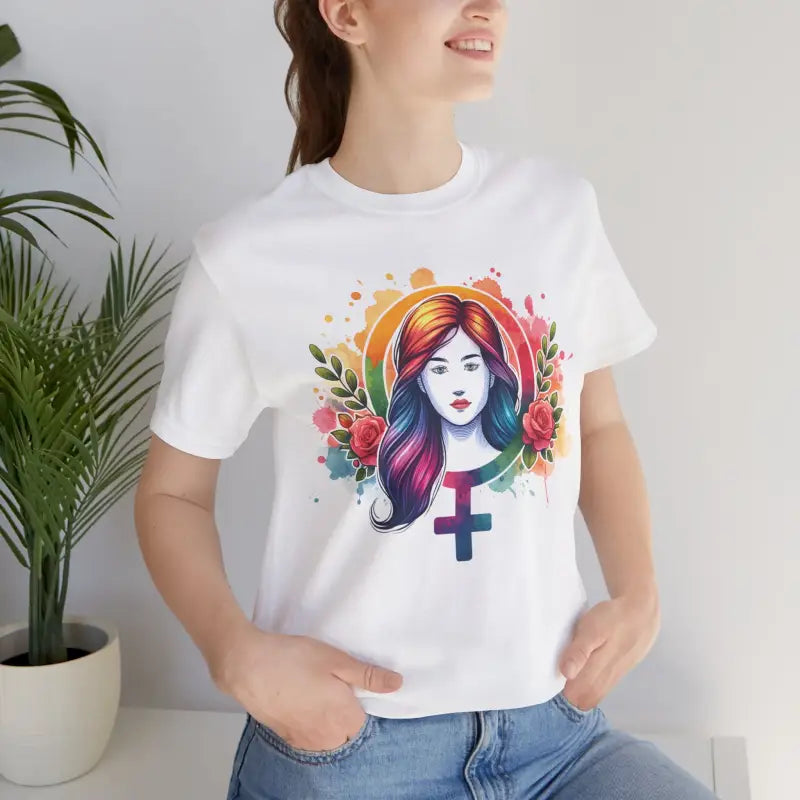 Short Sleeve Tee - Female Symbol Unisex Style - DipaliZ