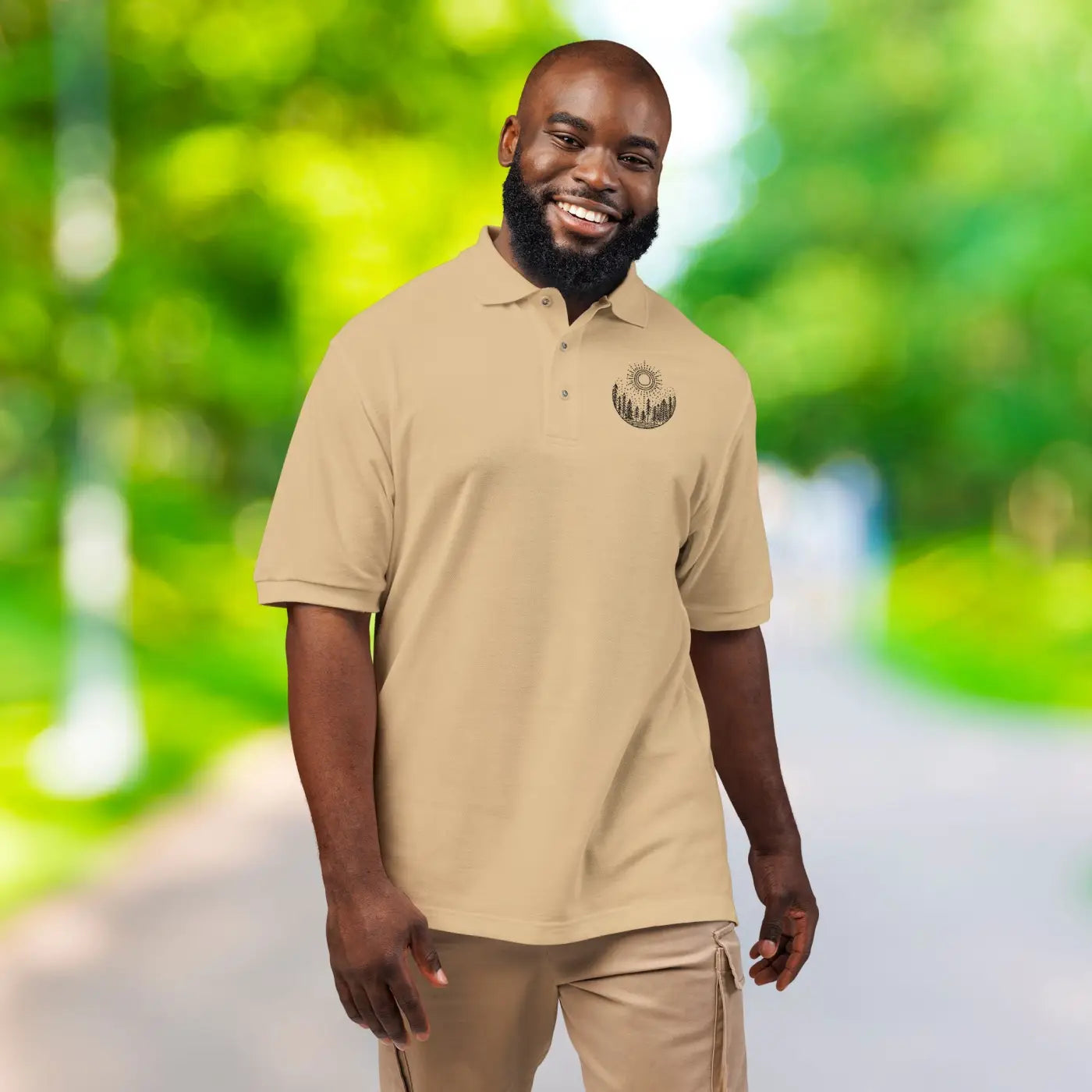 Elevated Embroidered Unisex Polo - Cool Sophistication - DipaliZ