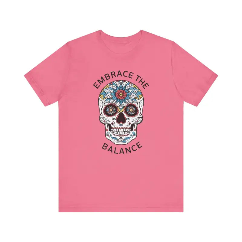 Balance Skull Unisex Jersey Tee - Edgy Statement Wear - DipaliZ