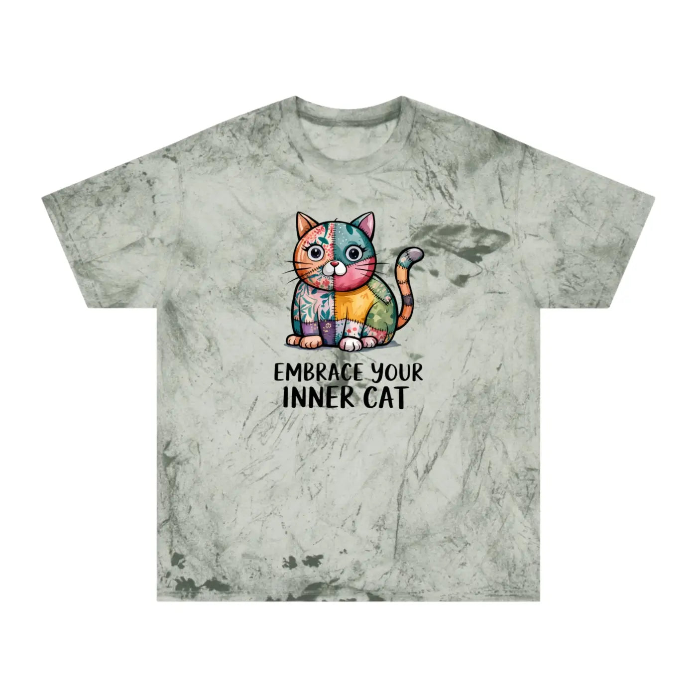 Unisex Color Blast T-Shirt - Cat Lovers Ring-Spun Cotton - DipaliZ