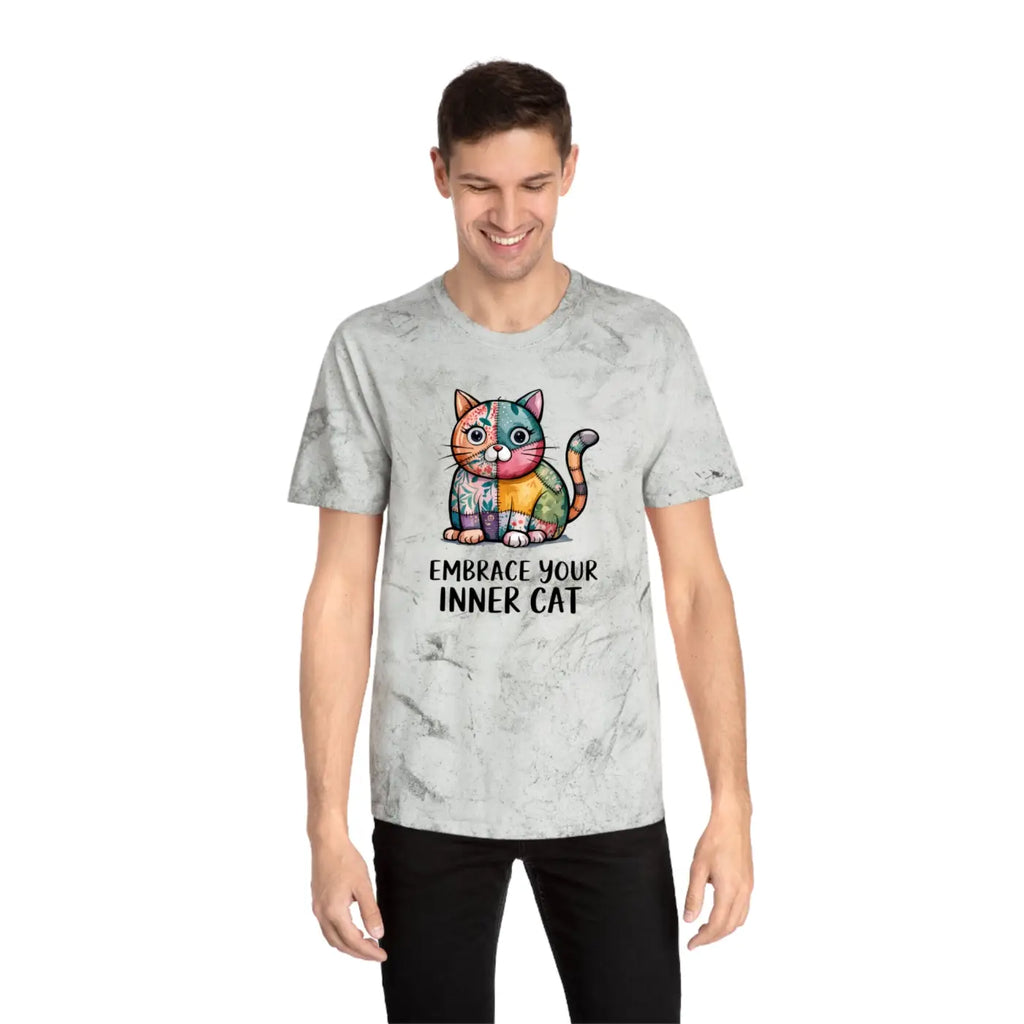 Unisex Color Blast T-Shirt - Cat Lovers Ring-Spun Cotton - DipaliZ
