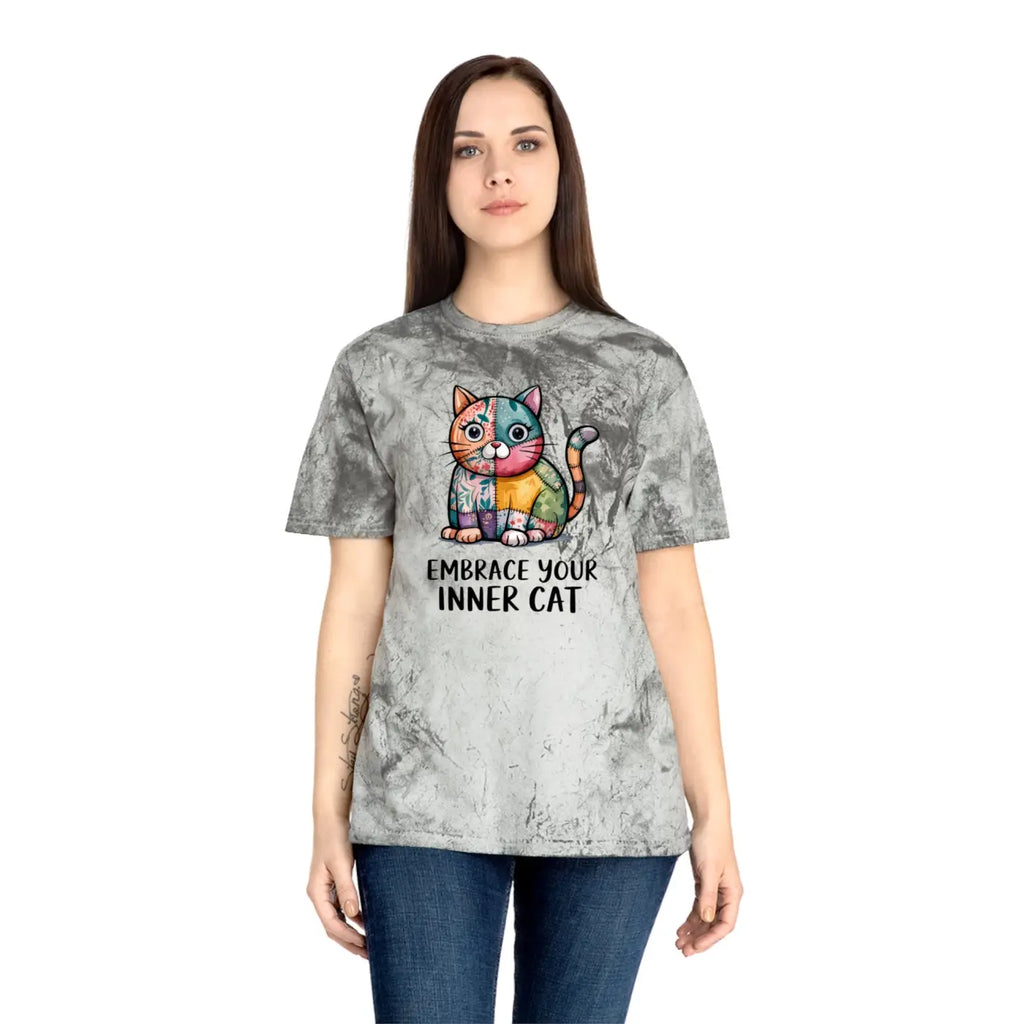Unisex Color Blast T-Shirt - Cat Lovers Ring-Spun Cotton - DipaliZ