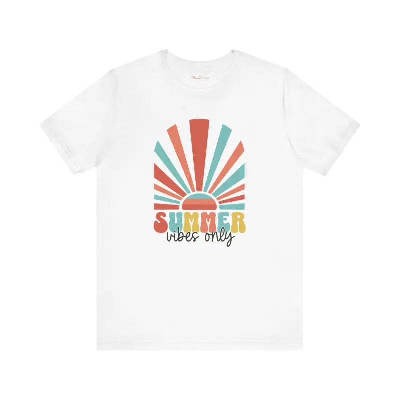 Summer Vibes Only Cotton Tee - Short Sleeve Unisex - DipaliZ