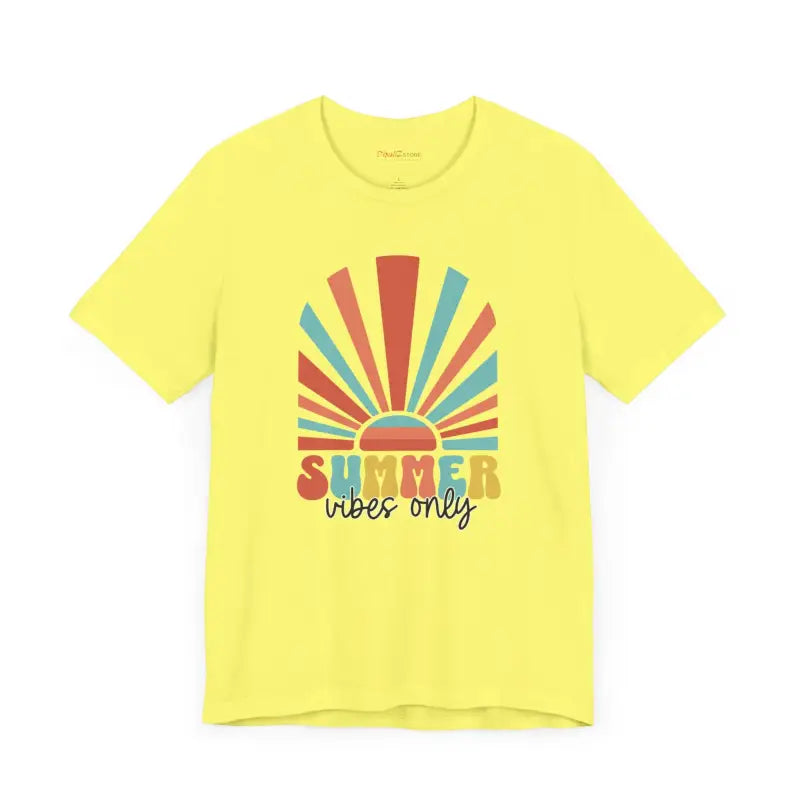 Summer Vibes Only Cotton Tee - Short Sleeve Unisex - DipaliZ