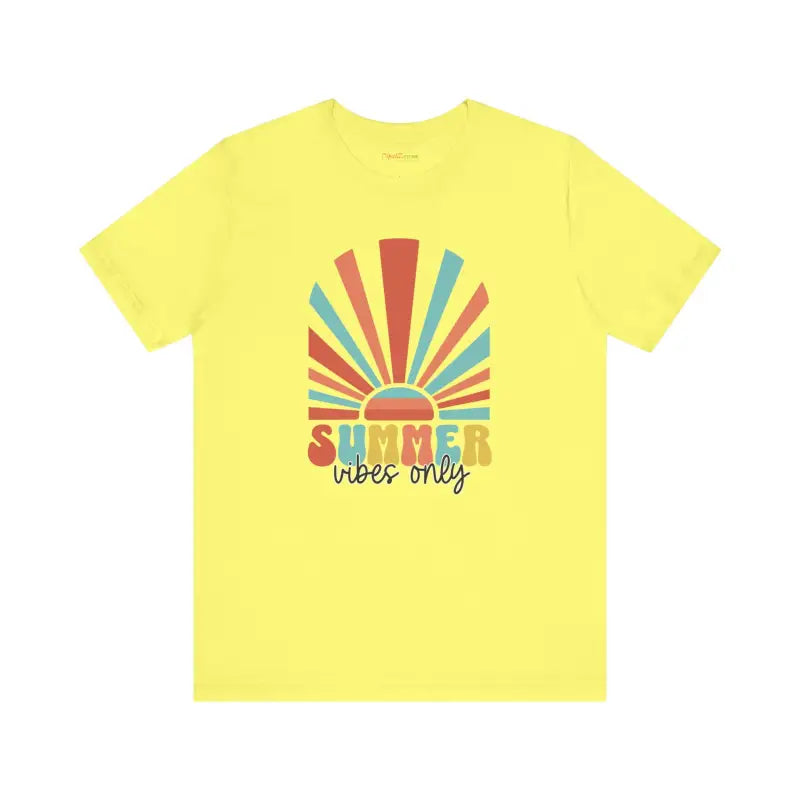 Summer Vibes Only Cotton Tee - Short Sleeve Unisex - DipaliZ