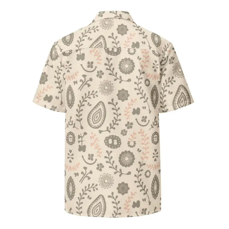Nature Art Button Shirt - Eco Friendly Outdoor Style - DipaliZ