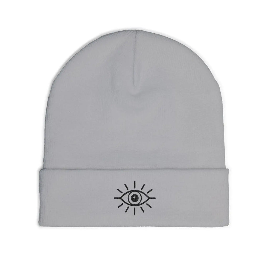 Eye Knit Beanie - Minimal Mystic Winter Hat - DipaliZ
