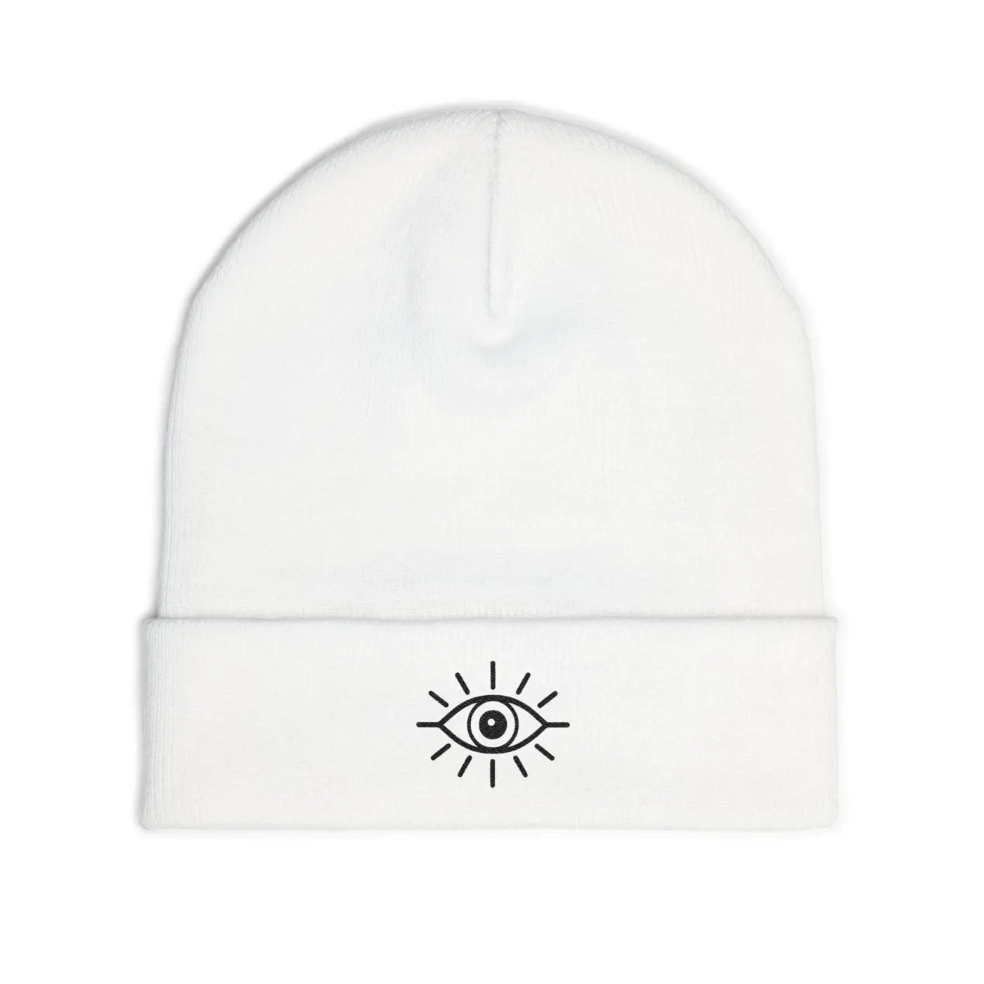 Eye Knit Beanie - Minimal Mystic Winter Hat - DipaliZ