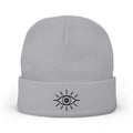 Eye Knit Beanie - Minimal Mystic Winter Hat - DipaliZ