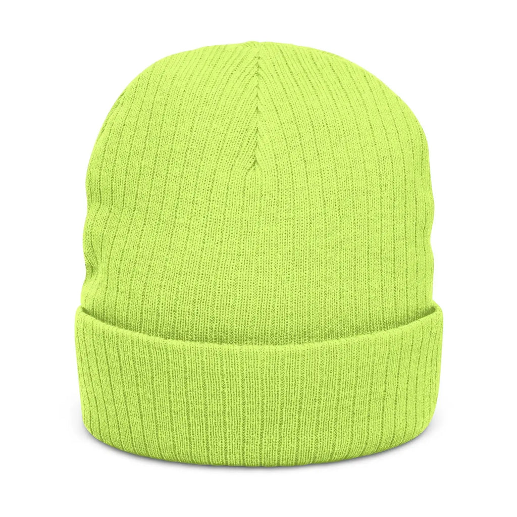 Ribbed Knit Beanie - Broke But Educated Patch - DipaliZ