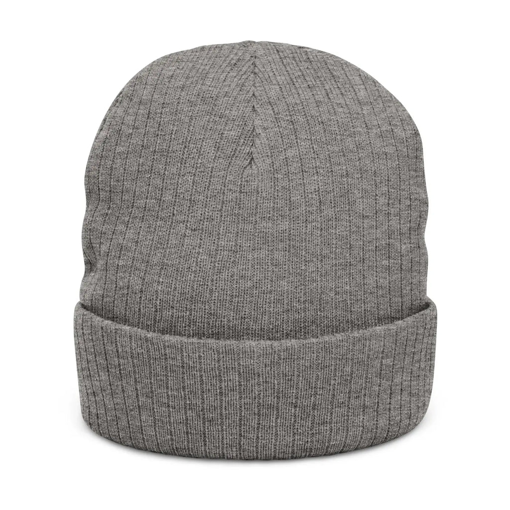 Ribbed Knit Beanie - Broke But Educated Patch - DipaliZ