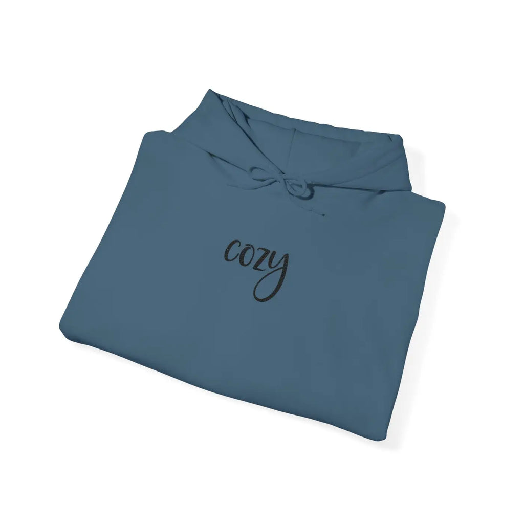 Premium Comfort Embroidered Cozy Word Hoodie - DipaliZ