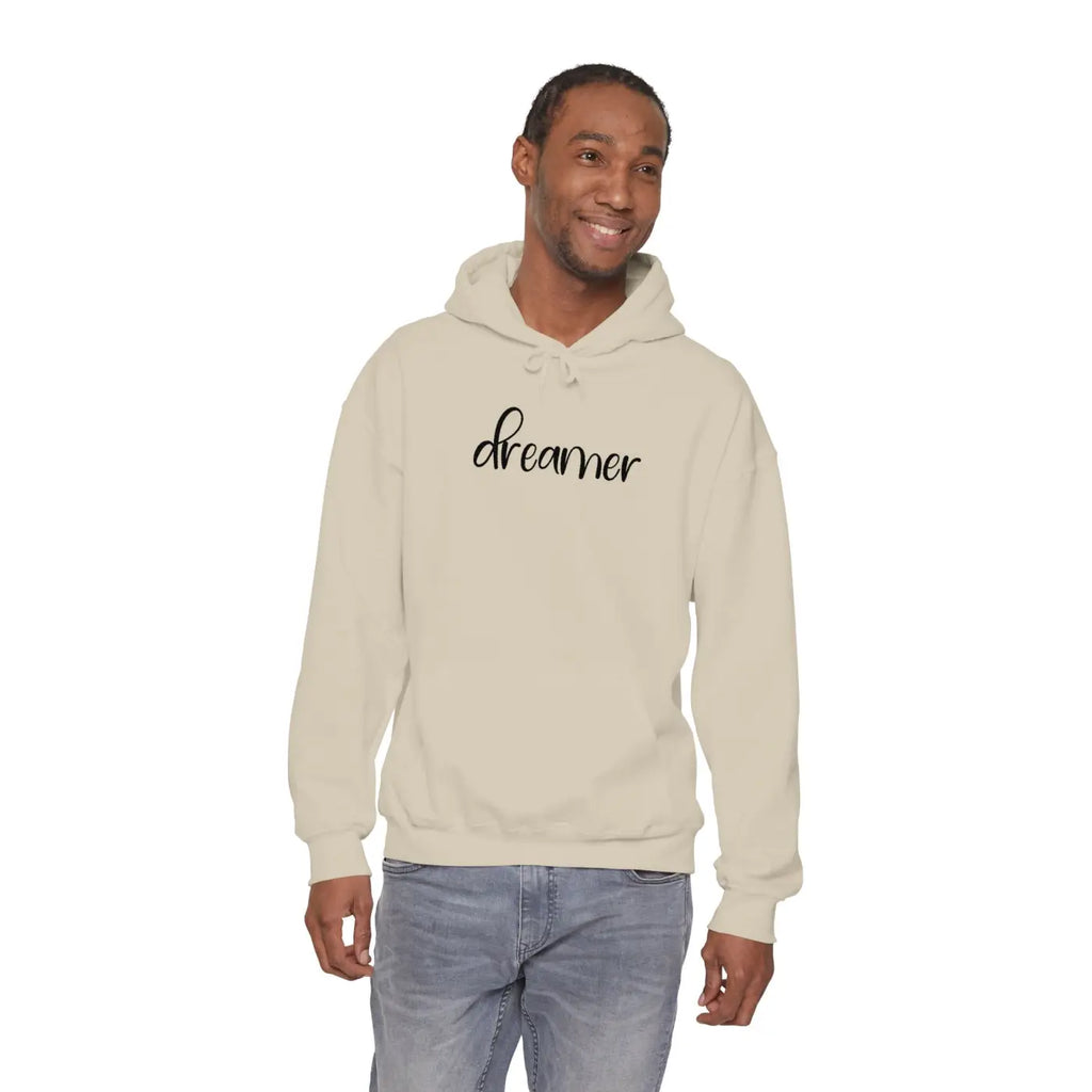Embroidered Dreamer Unisex Heavy Hoodie - Cotton-Poly Blend - DipaliZ